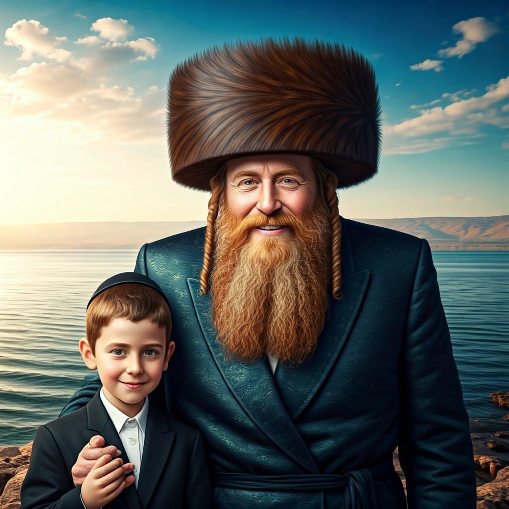 Smiling Orthodox Man by Galilee: Concept Art