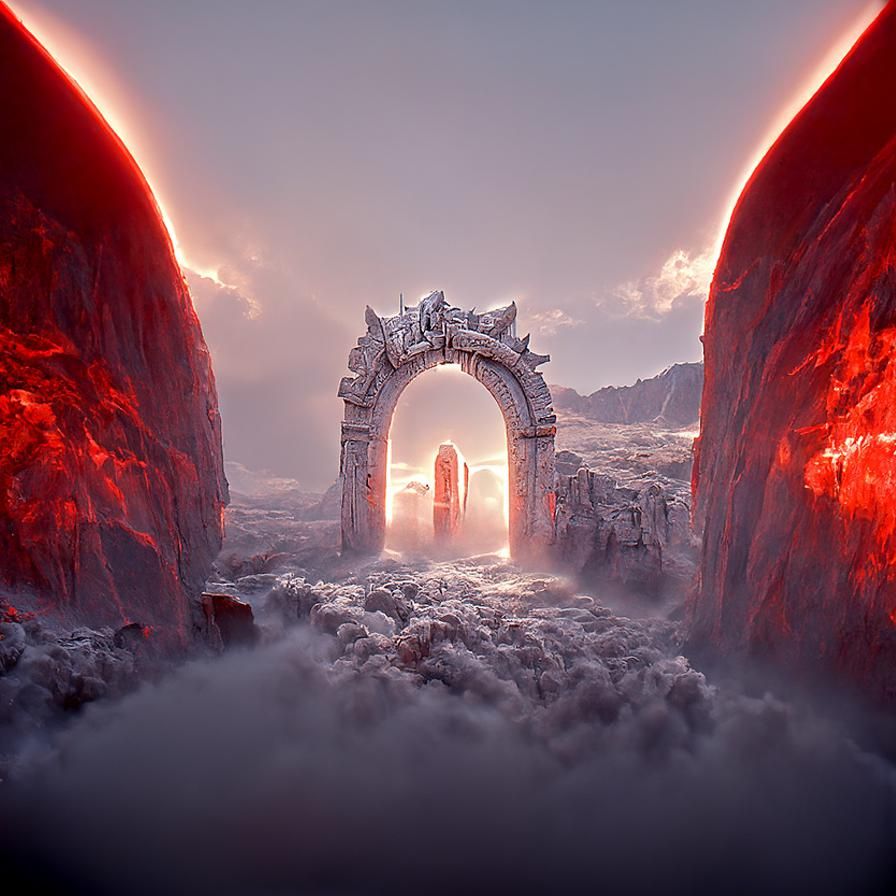 Heavenly Gate to Hell: Matte Painting