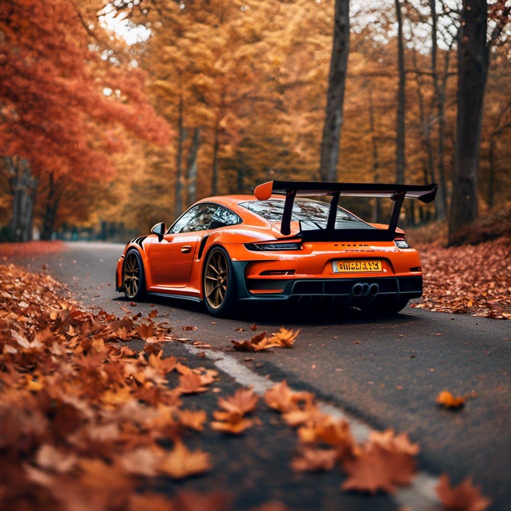Porsche 911 GT3 RS Weissach in Autumn Leaves
