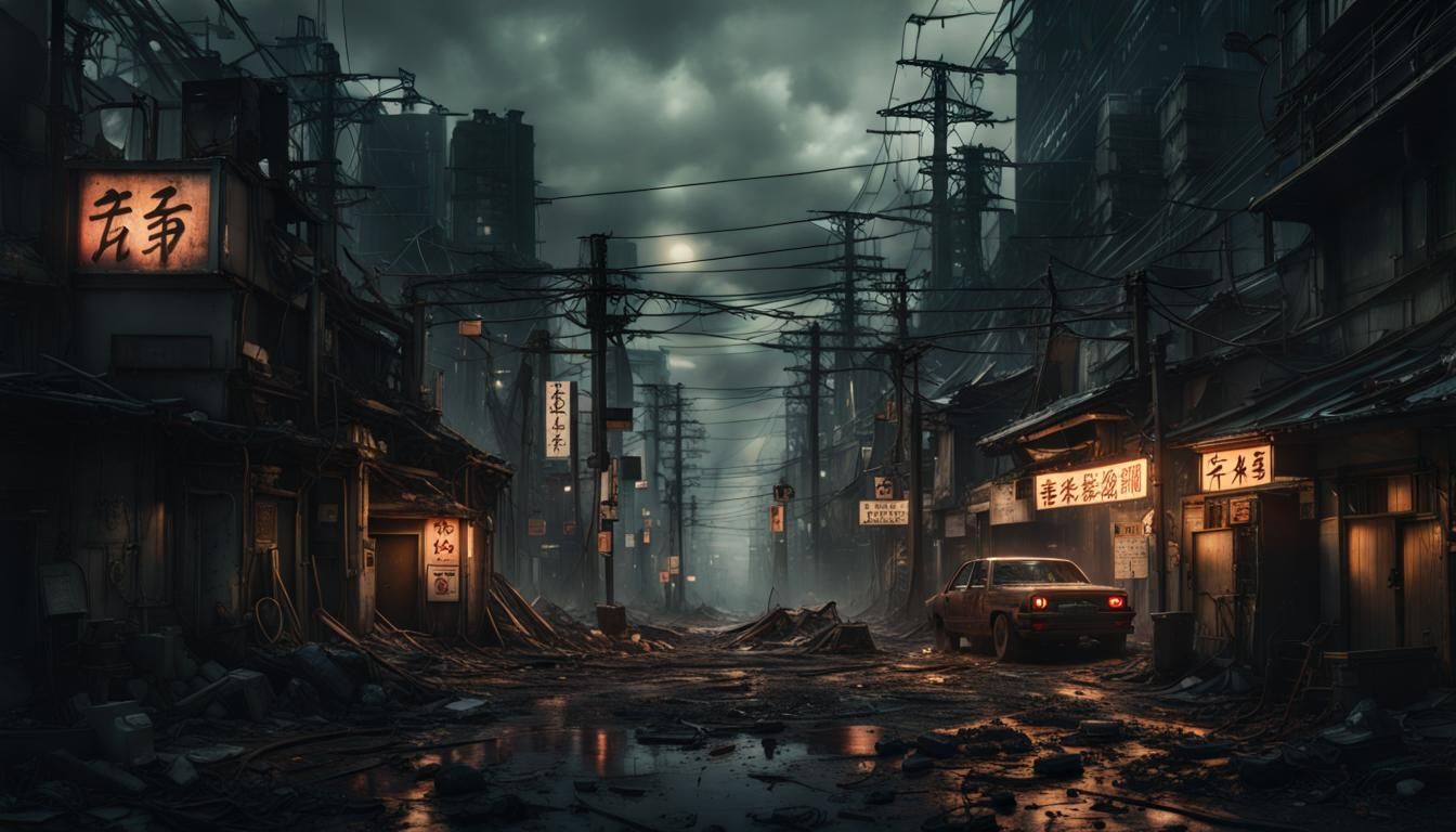 Exploring Tokyo's Post-Apocalyptic Cityscape Beneath Siniste...
