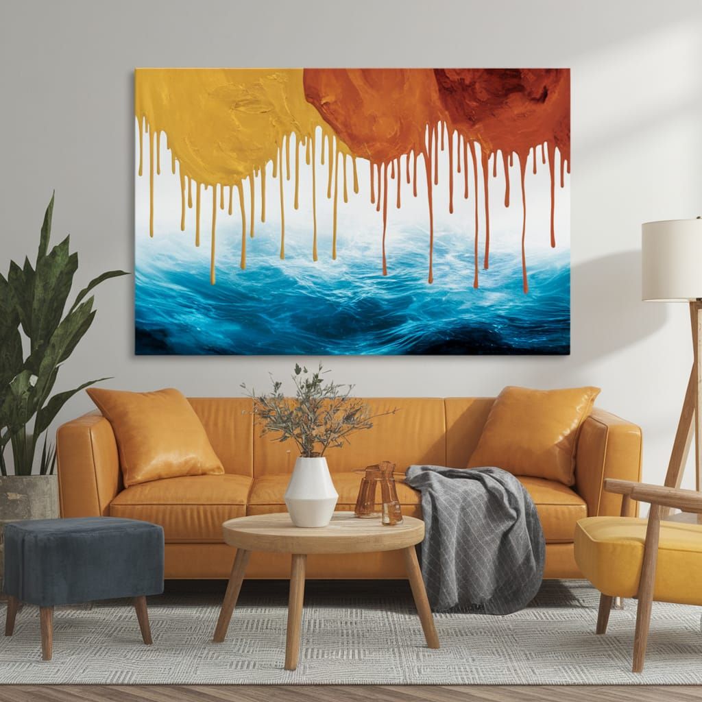 Surreal Abstract Art in Droplet Style