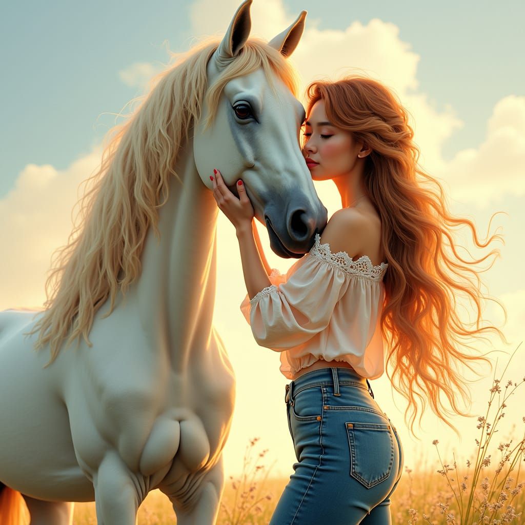 The  bond between a woman and her horse