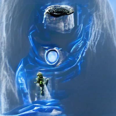 Master Chief and Cortana on Halo Ring