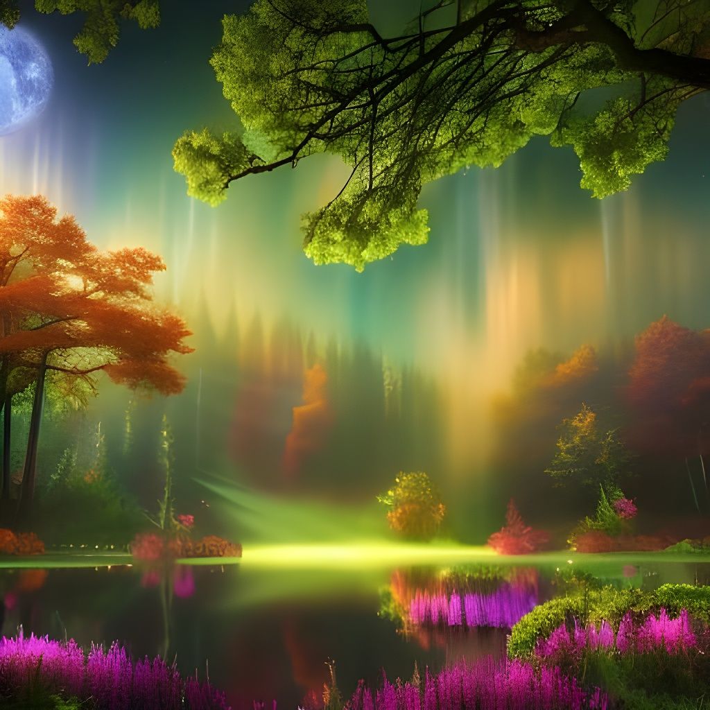 Enchanted Forest Fairy Wonderland in Dreamcore Style