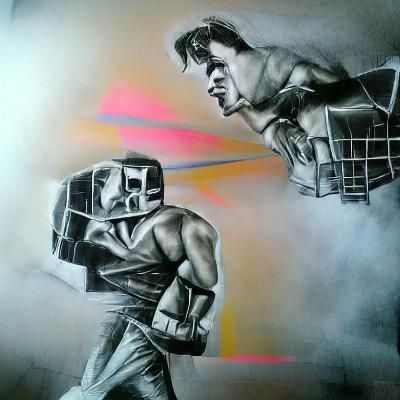Rocky Balboa vs. Terminator: Epic AI Generated Showdown