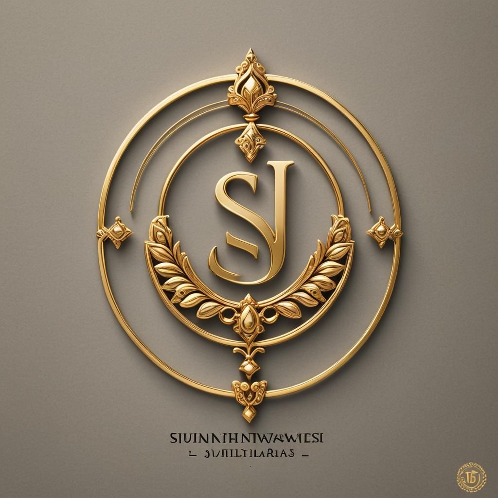 Elegant Logo Design for Shankar Jewellers with Gold and Silv...