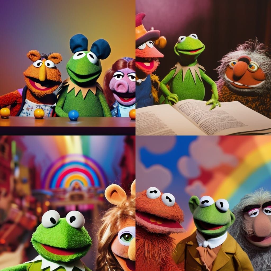 The Muppets Reading: 1970s Magazines in Anime Style