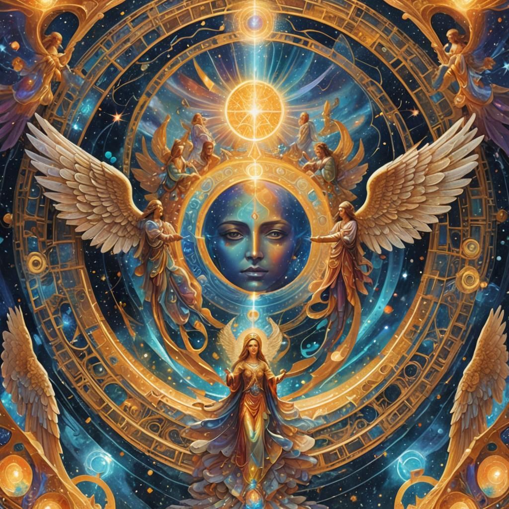 Angels Contacted by Talisman Portal, Astral Illustration
