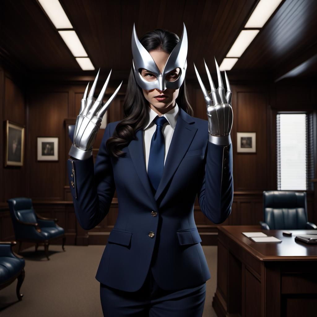 Cyborg Crime Boss with Wolverine Claws