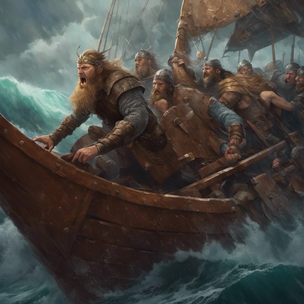 Vikings Brave a Stormy Sea