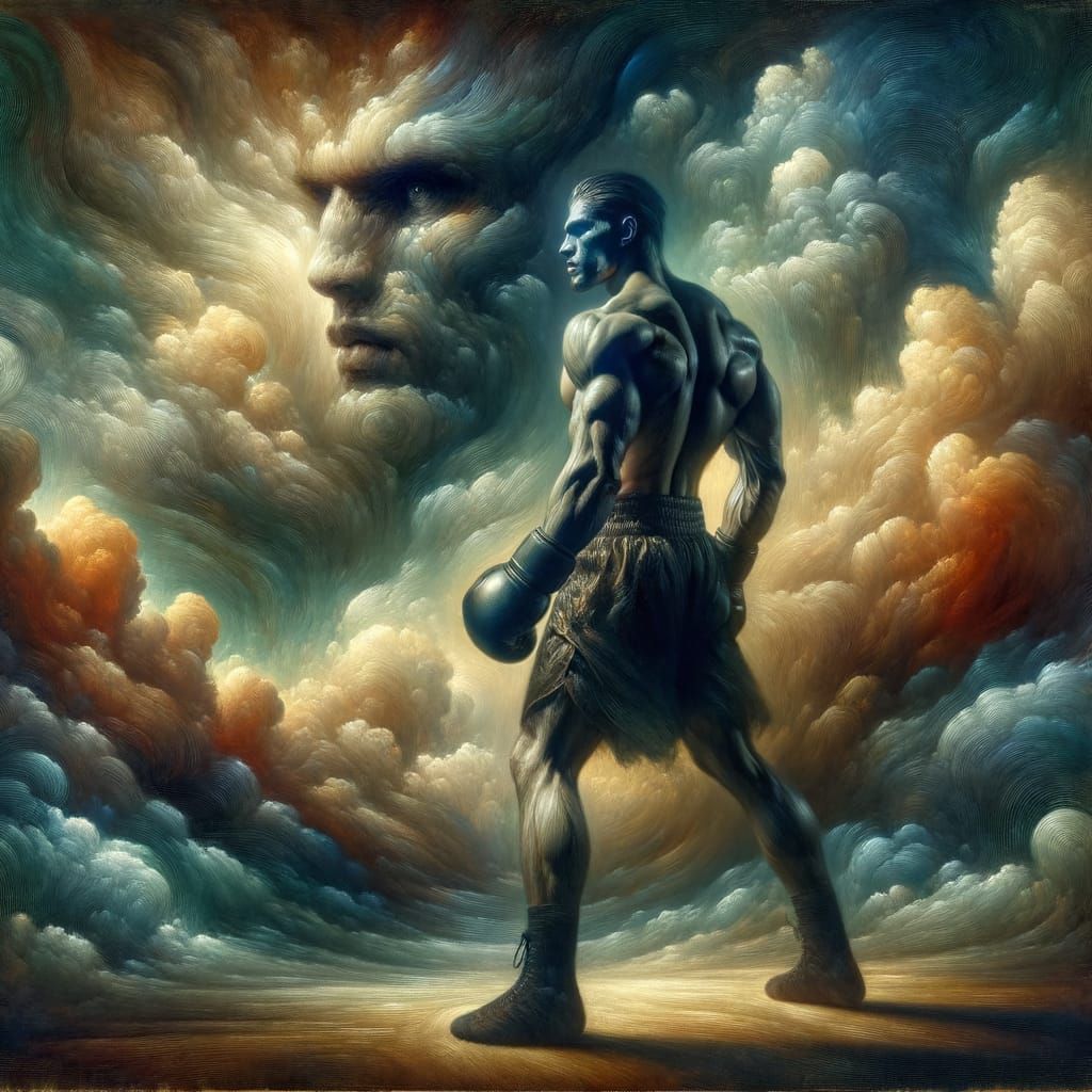 Exotic Boxer at Breaking Point in Stormy Light