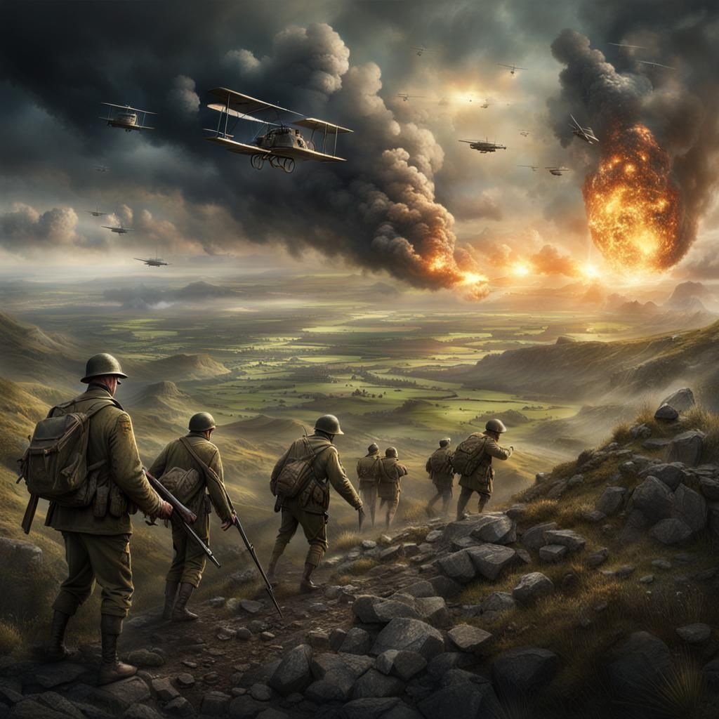Magic Infused World War 1: A Digital Painting