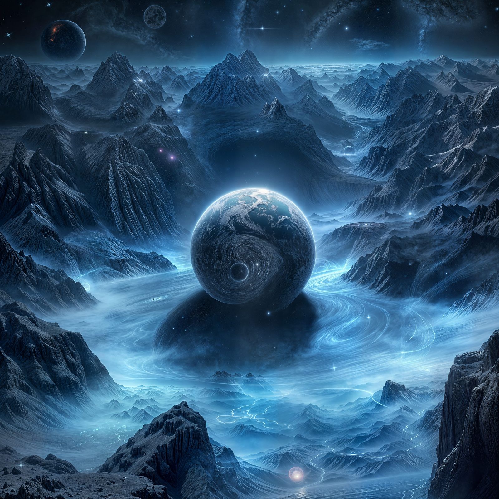 Ghost Planet in Deep Space with Neutron Stars