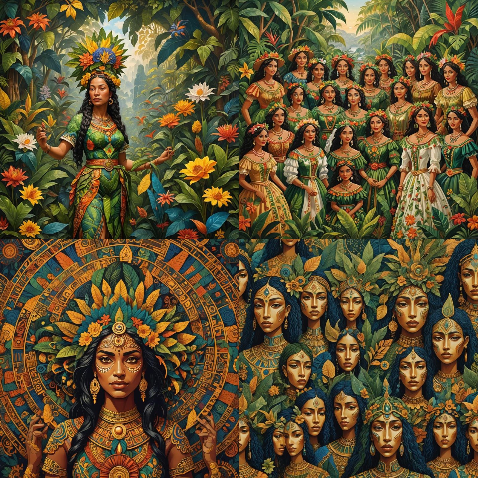 Brazilian Women: Detailed Fantasy Art Portrait