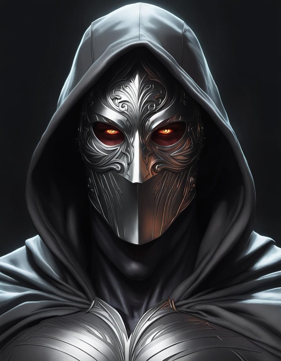 Masked Vigilante Lurking in the Shadows