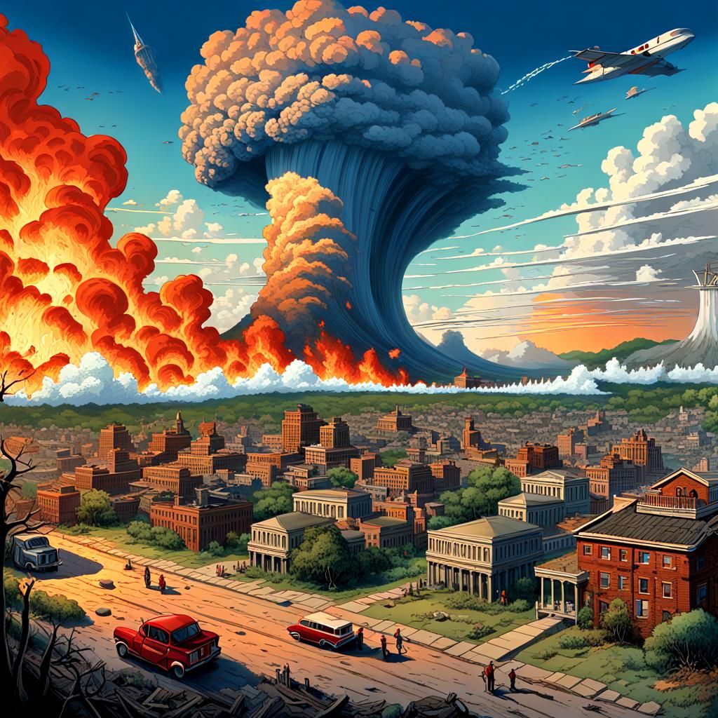 Simultaneous Natural Disasters: A Vivid Depiction