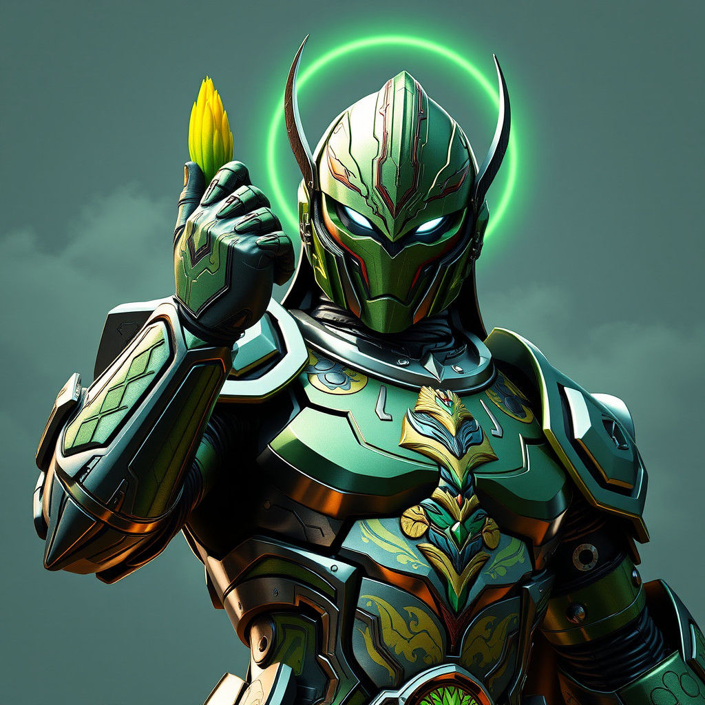 Dionysus-Inspired Metal Hero in Tokusatsu Armor