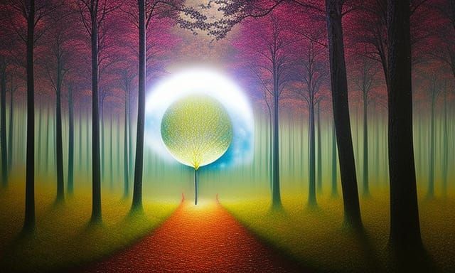 Surreal Sun and Moon Clouds with Electricity in 8k