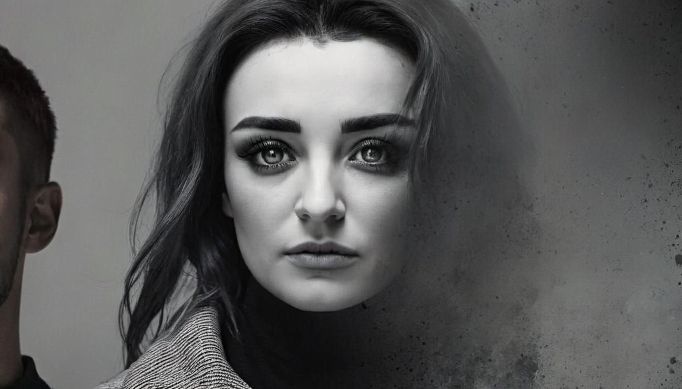 Emotional Couple in High-Contrast Cinematic Fashion