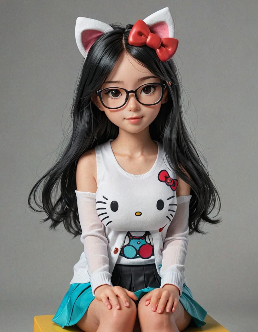 Anime Fusion Character in 3D Concept Art