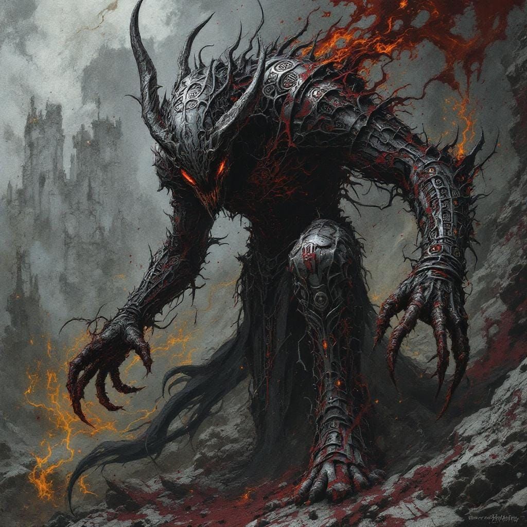 Etched Steel Wraithfang with Shadow-Blood Runes