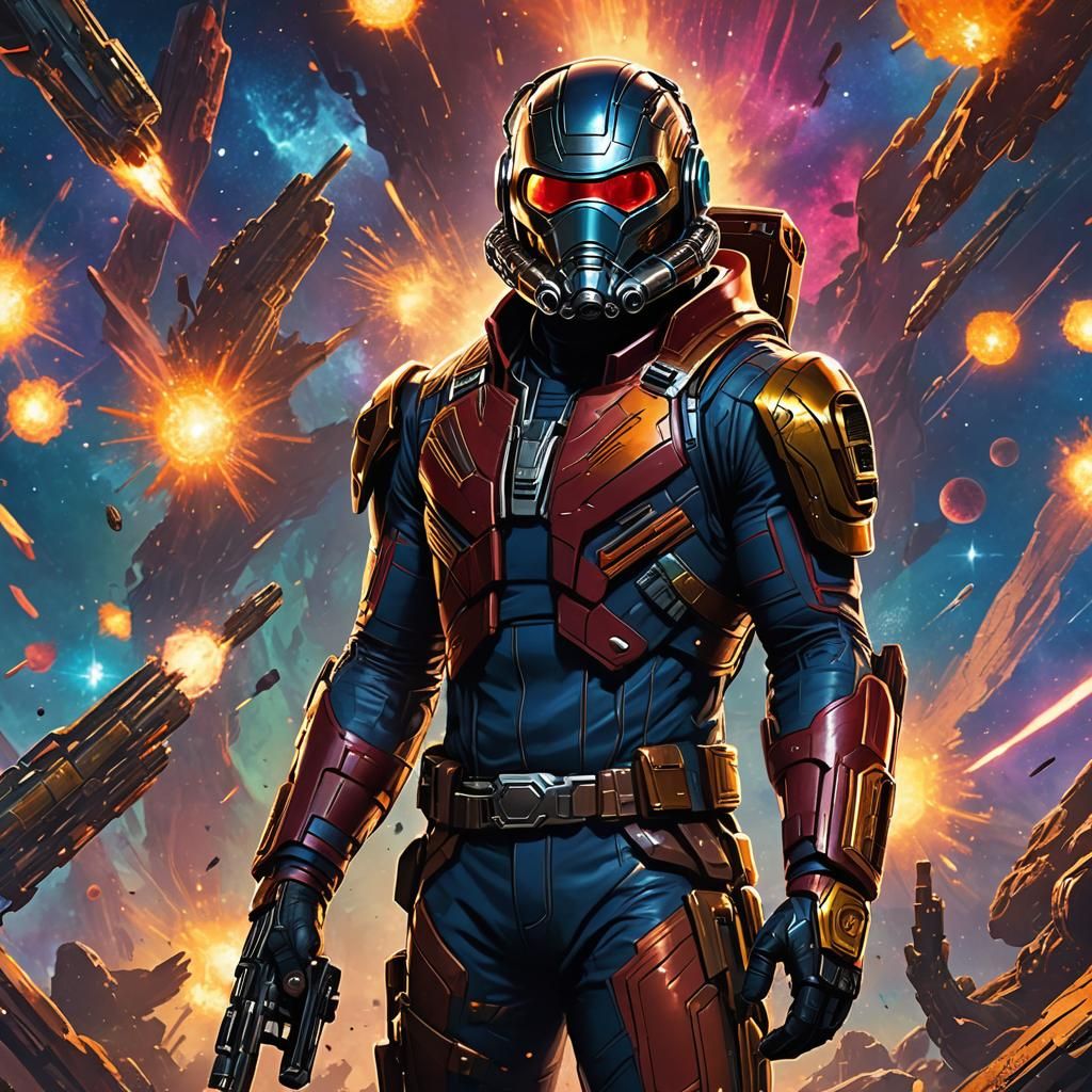Star Lord in Guardians of the Galaxy Concept Art