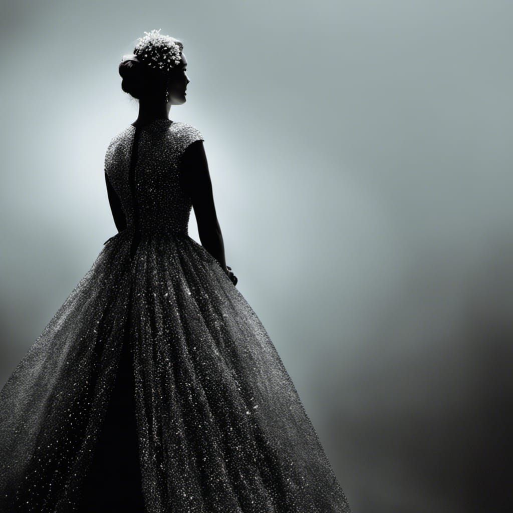 Cobweb Woman in Ochre Shadows: Digital Art