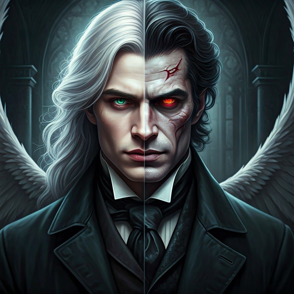 Angelical M. Hyde and demonic Dr Jekyll are in each of us