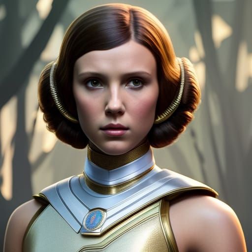 Millie Bobby Brown as Princess Leia Organa 5