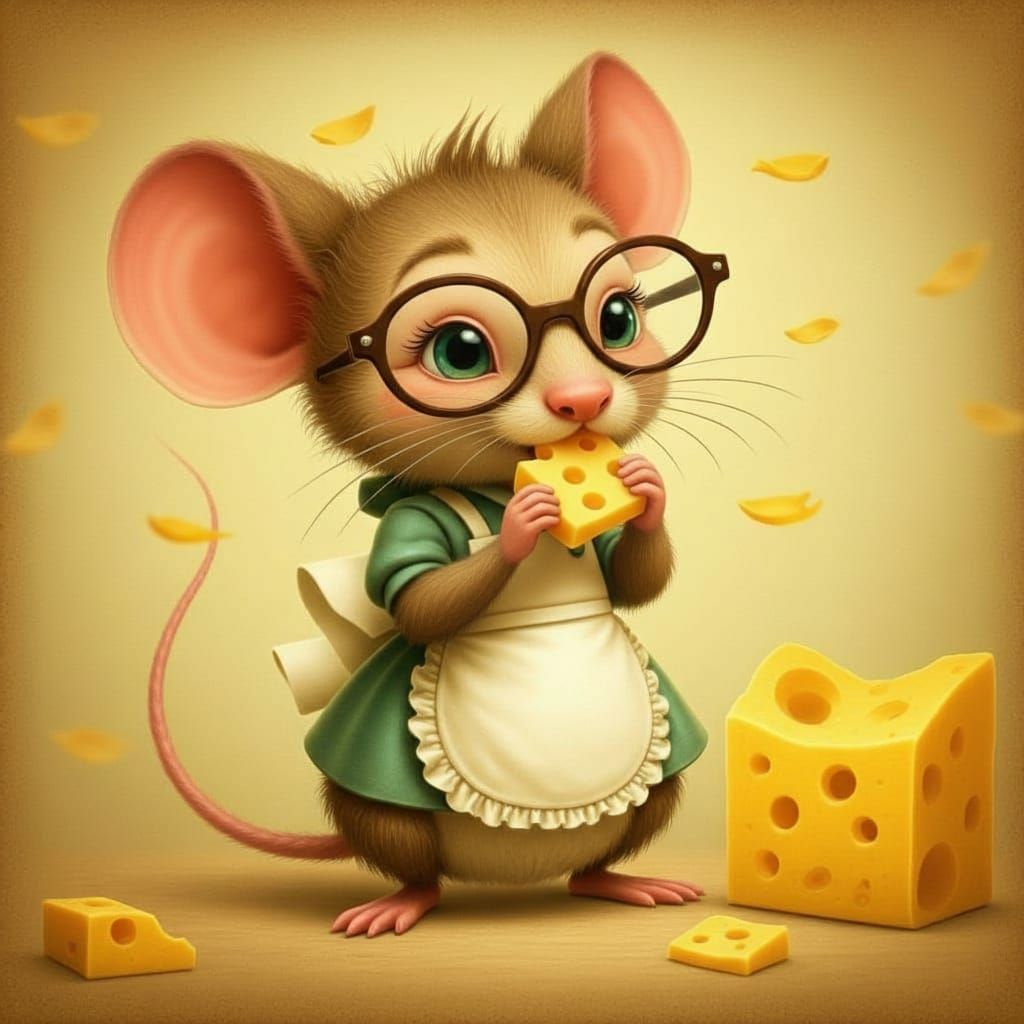 Cute Mousy Character Aurelia Nibblewick