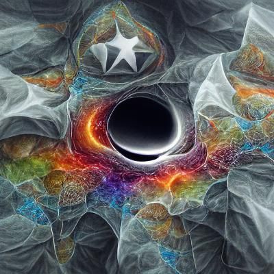 Astral Fractal with Central Black Hole: Holographic Illustra...