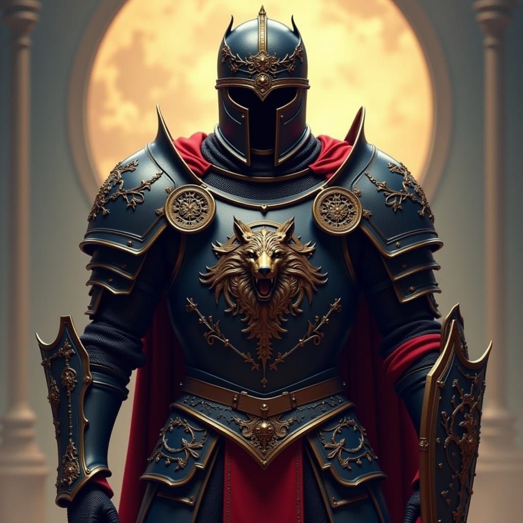 Wolf Guard Knight in Intricate Armor