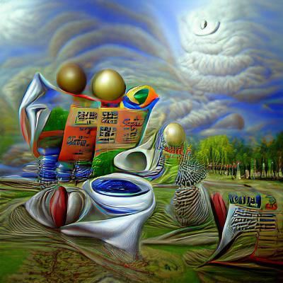 Surreal 3D Painting of Coordinates in 8K HDR