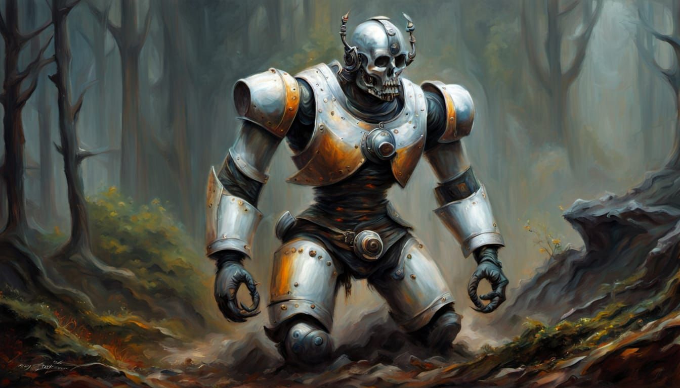 Vivid Oil Painting with Whimsical Brush Strokes