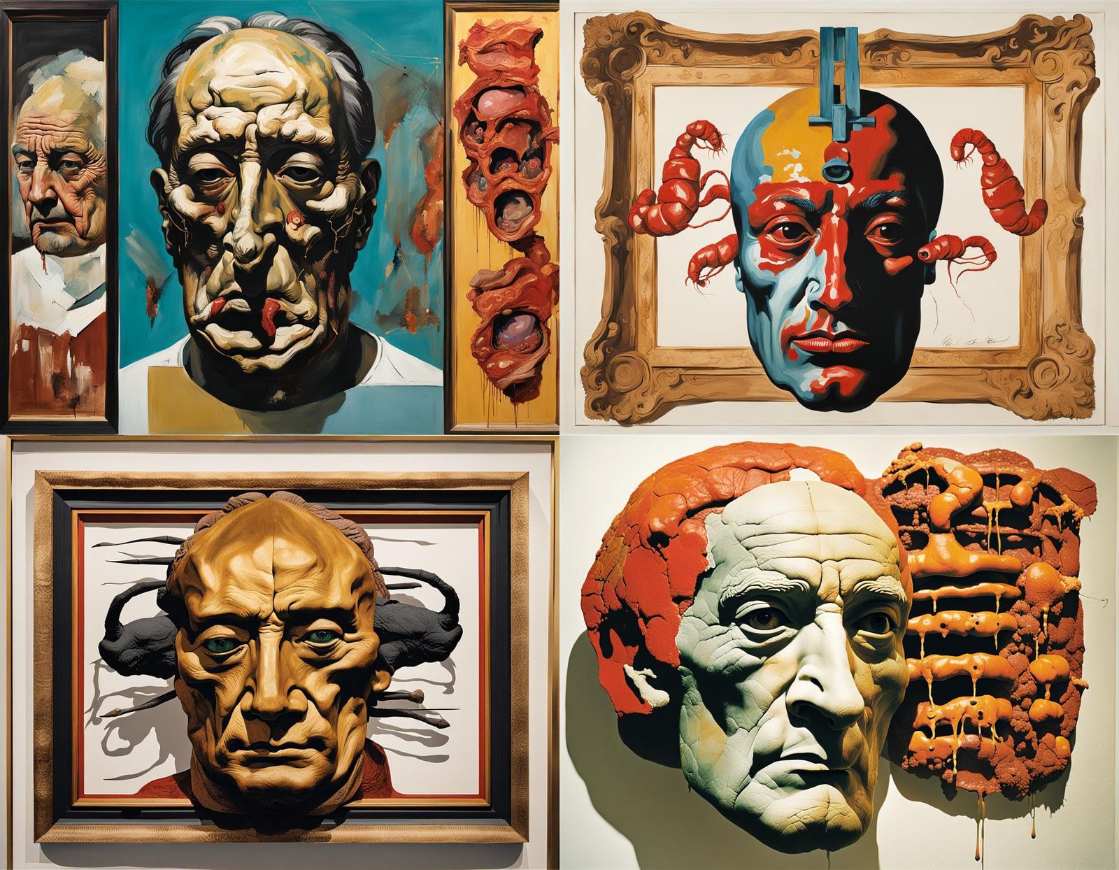 Monstrous Mutant Mask Inspired by Surrealist Masters