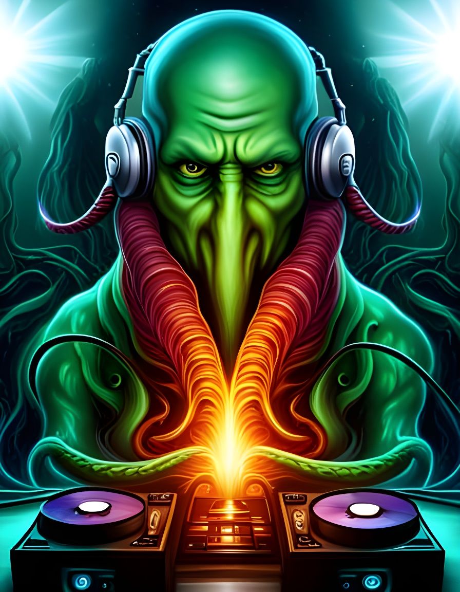 Cosmic Horror DJ Cthulhu in Club R'lyeh