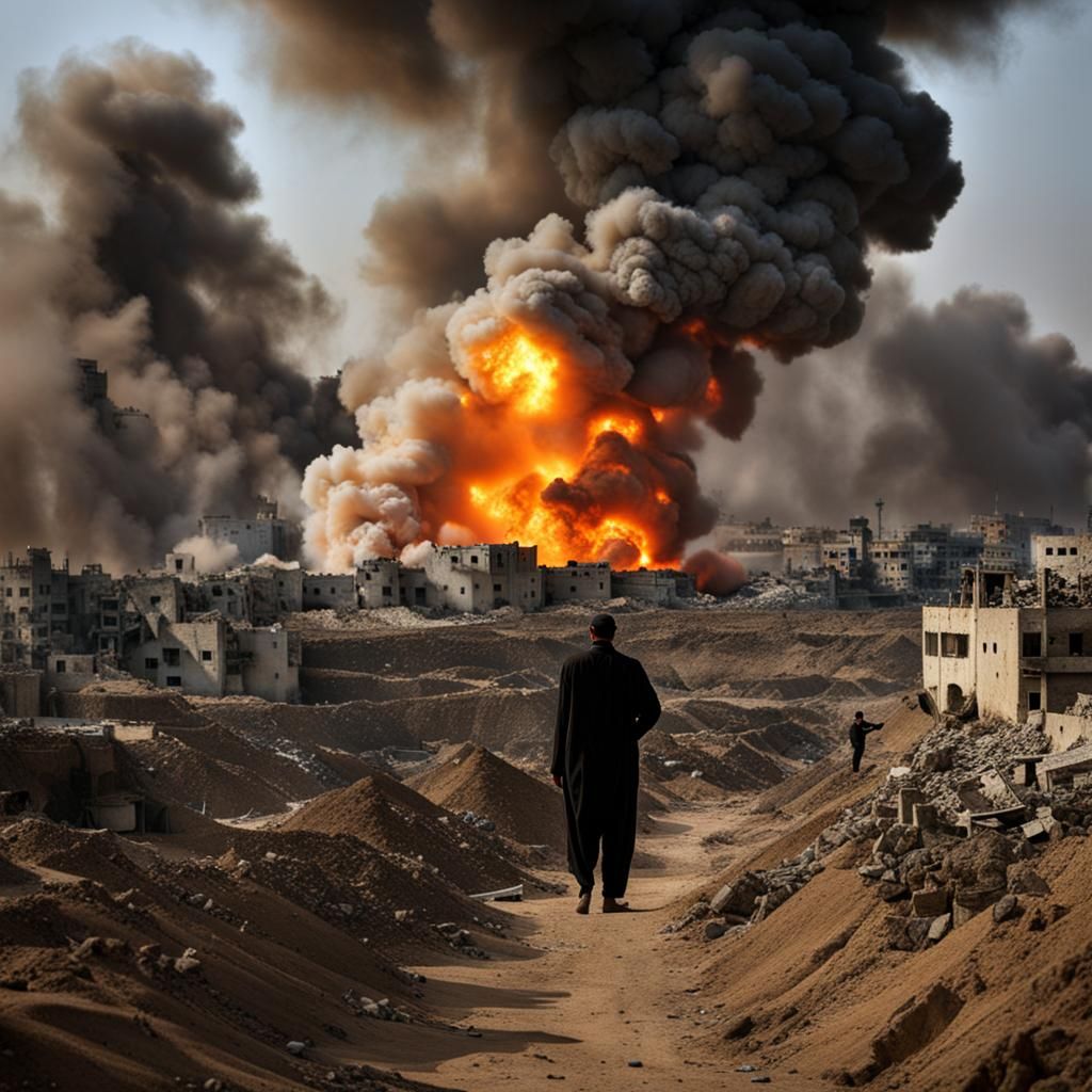 Man in Gaza: Terror of Atomic Bomb