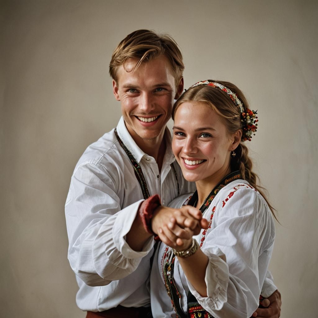 Estonian Couple Dancing: Professional Portrait Photography