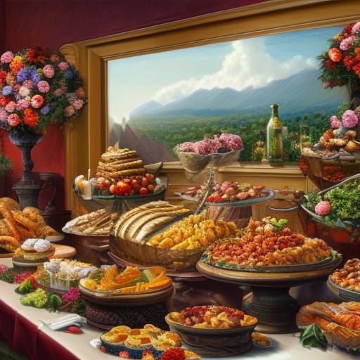 Grand feast buffet