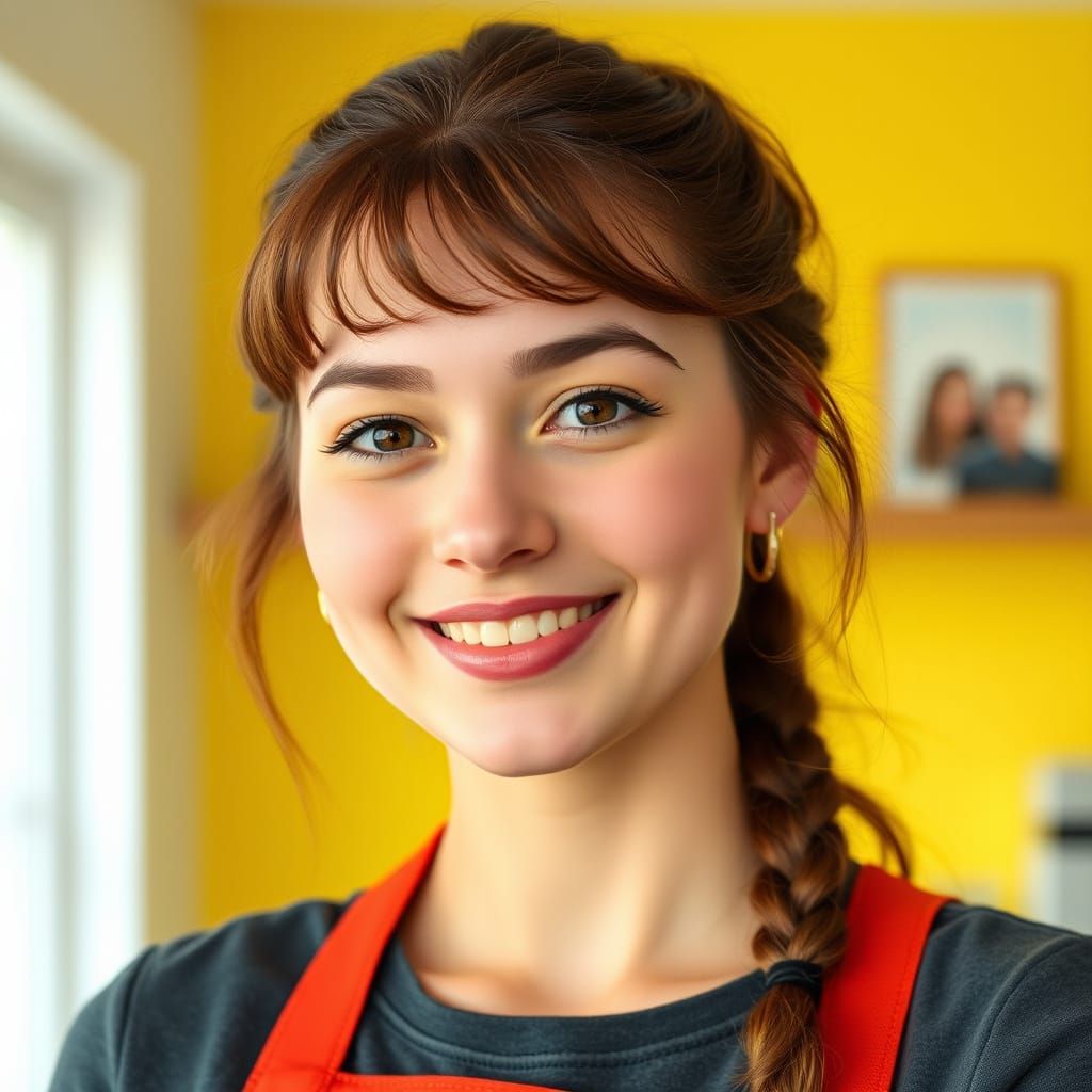 Stunning Young Woman in IKEA Guide Style