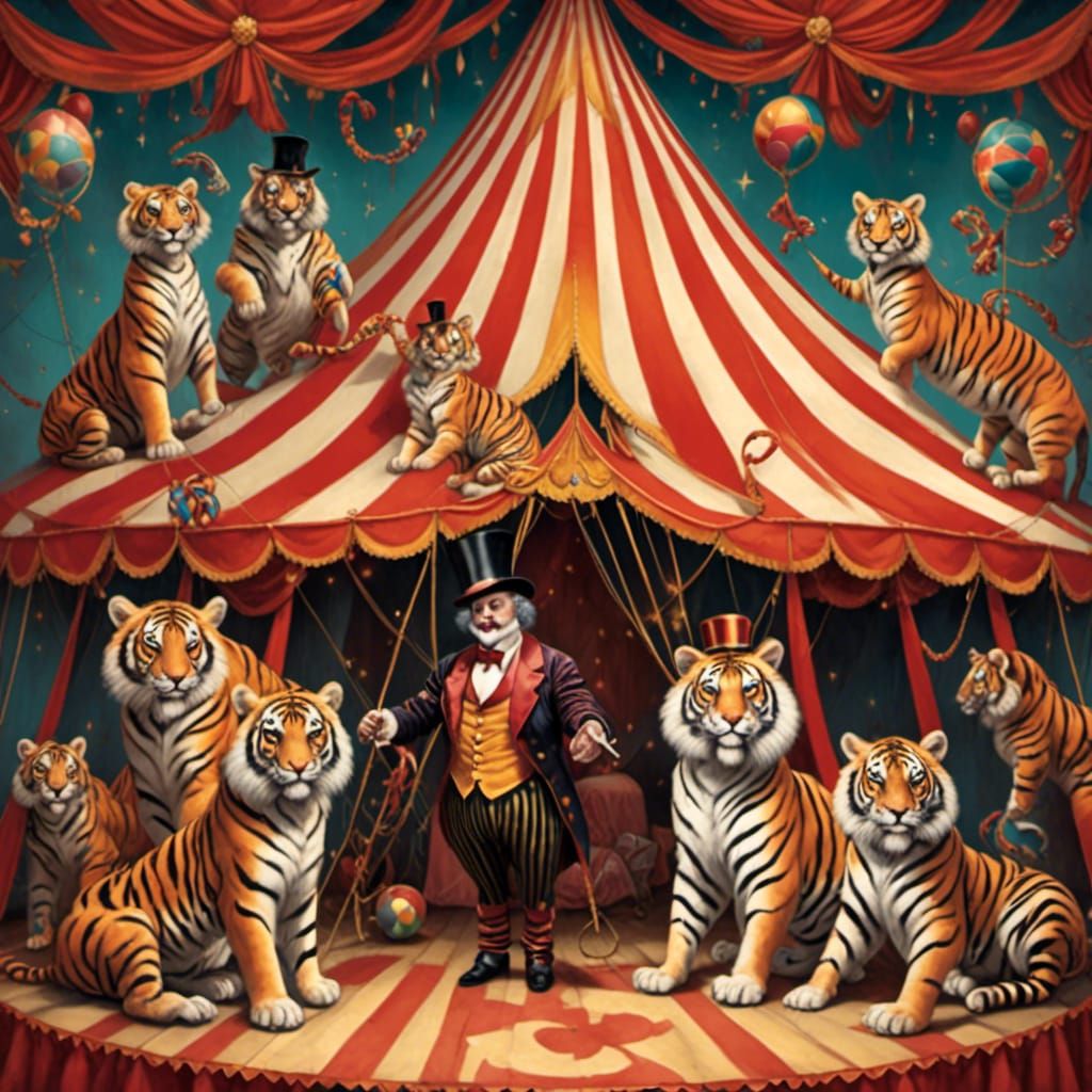 Spectacular Circus Show Under the Big Top