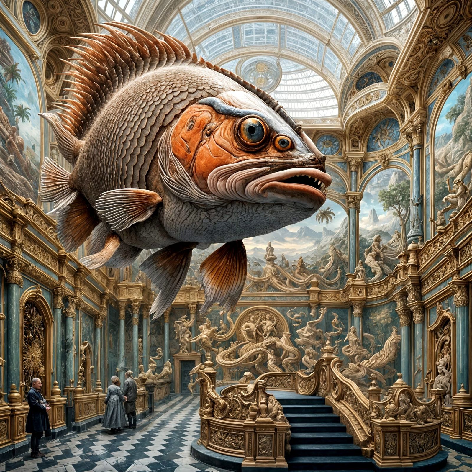 Detailed Japanese Scene as Hyperrealistic Painting