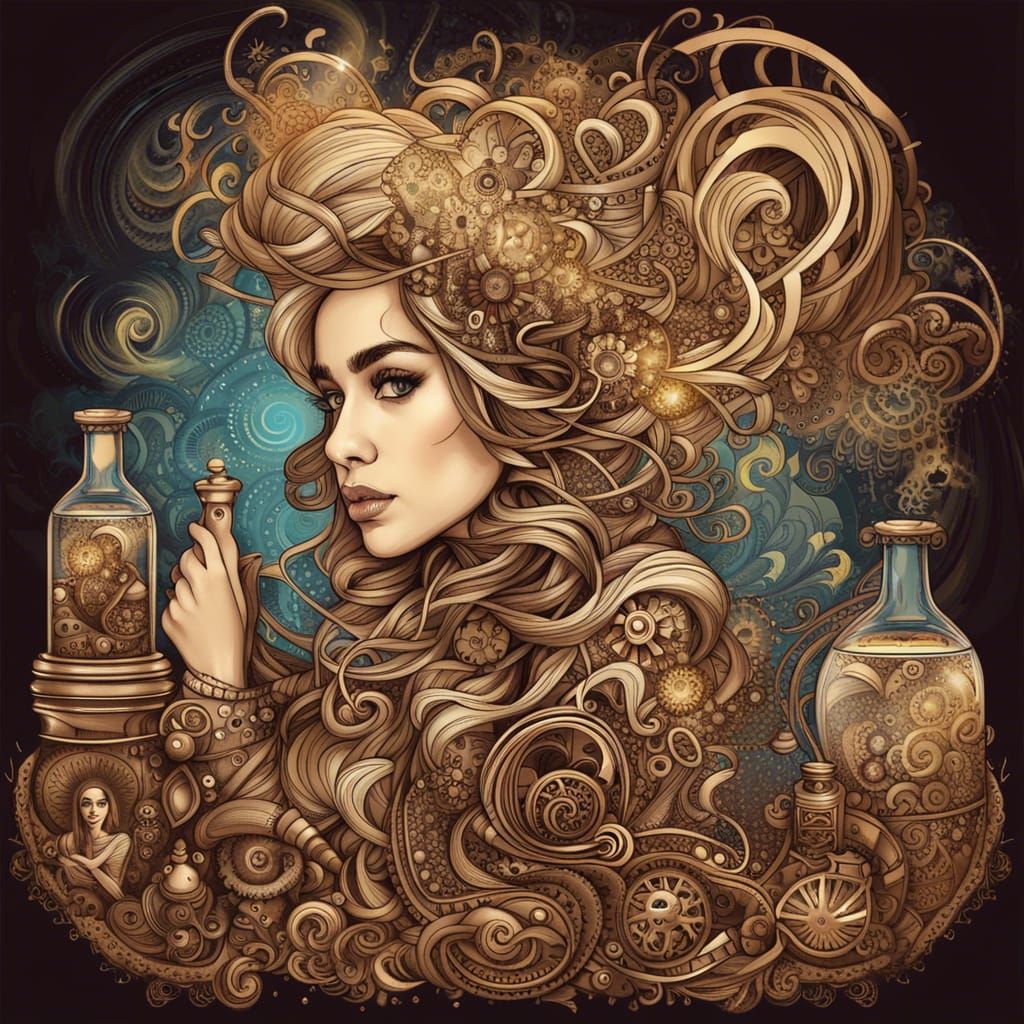 Steampunk Genie: Suki Waterhouse in a Bottle