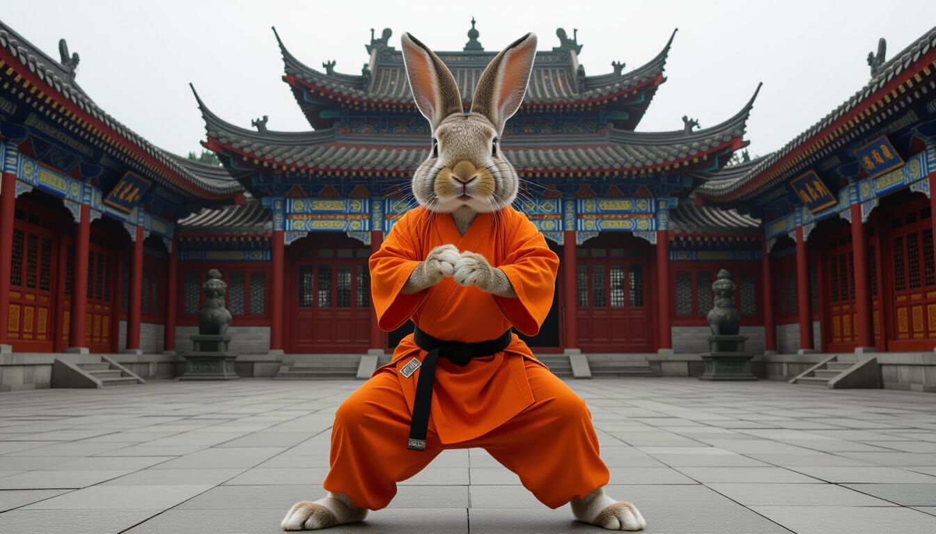 Shaolin Rabbit Warrior in Meditation
