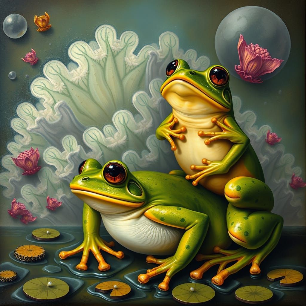 Surreal Art Frogs