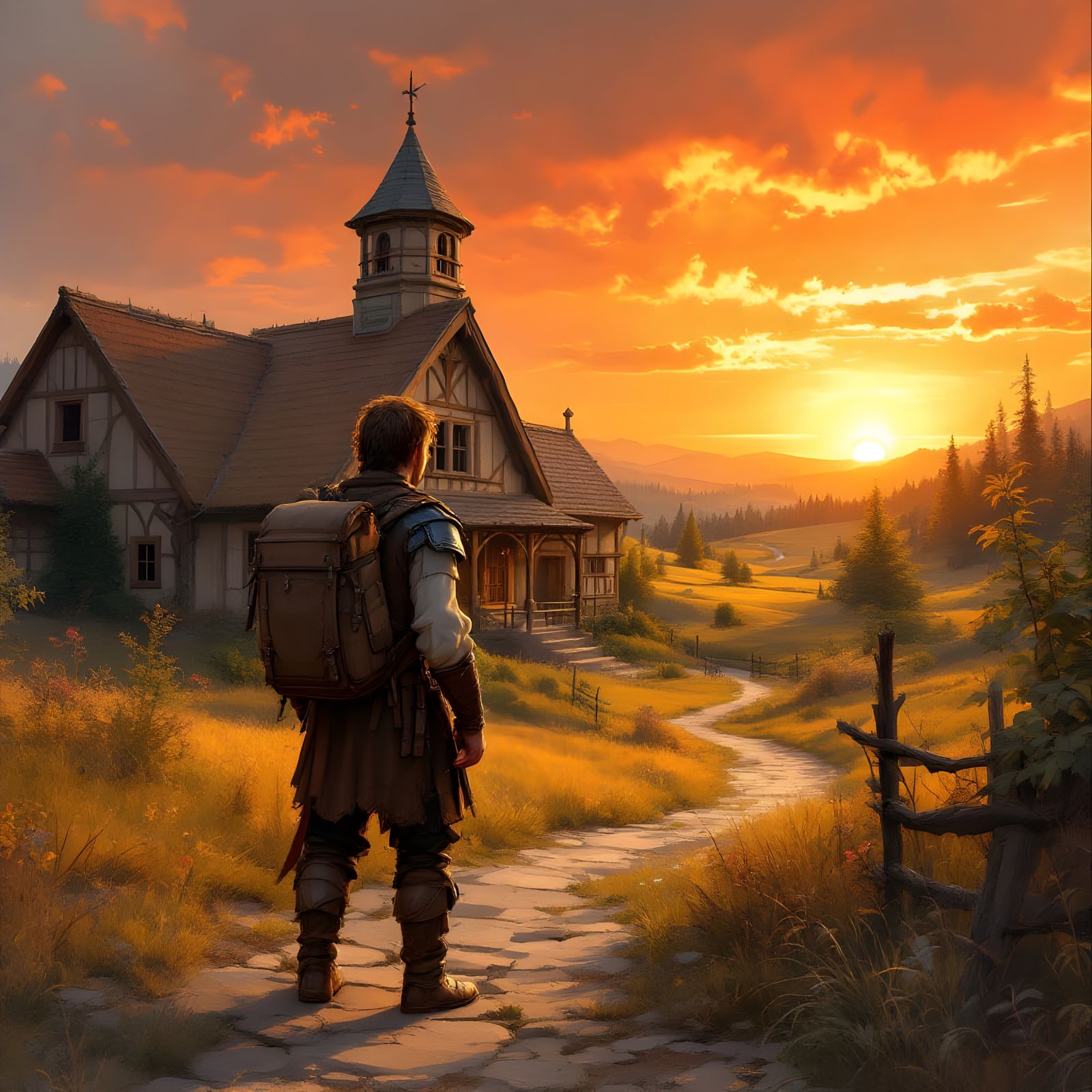 Medieval Teenager Embarks on Fantasy Adventure