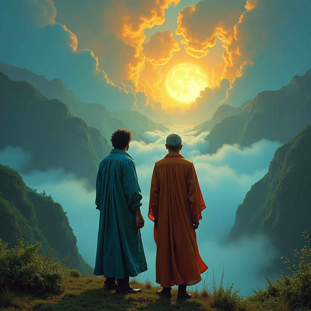 Surreal Landscape Inspired by Album Cover Art