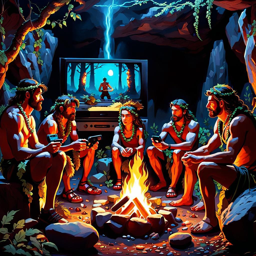 Cavemen Gaming on Stone Age Tech