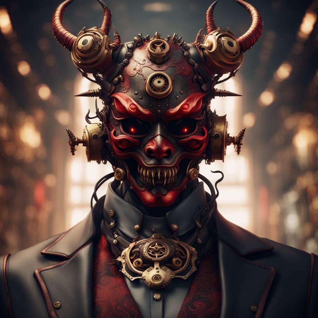 Steampunk demon