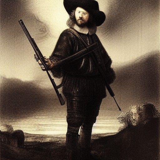 Gambler's Psalm: A Rembrandt-Inspired Scene of Vice